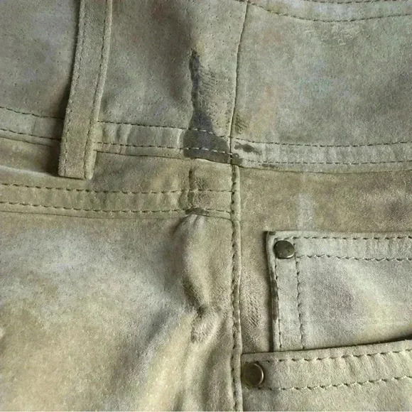 Boston Proper Women’s 10 Genuine Leather Suede Pants No Hem Wide Leg - Picture 11 of 14